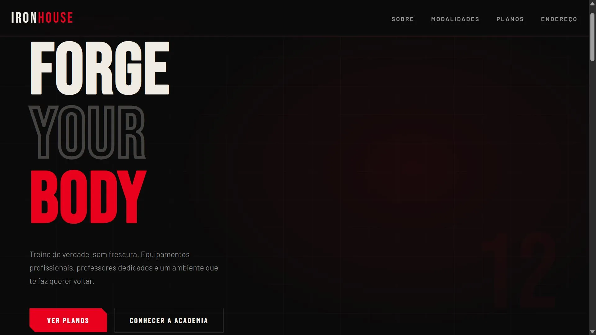 Landing page academia